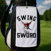 Swing Your Sword Hall State RIP Mike Coach Rest In Peace Golf Towel thumb 2
