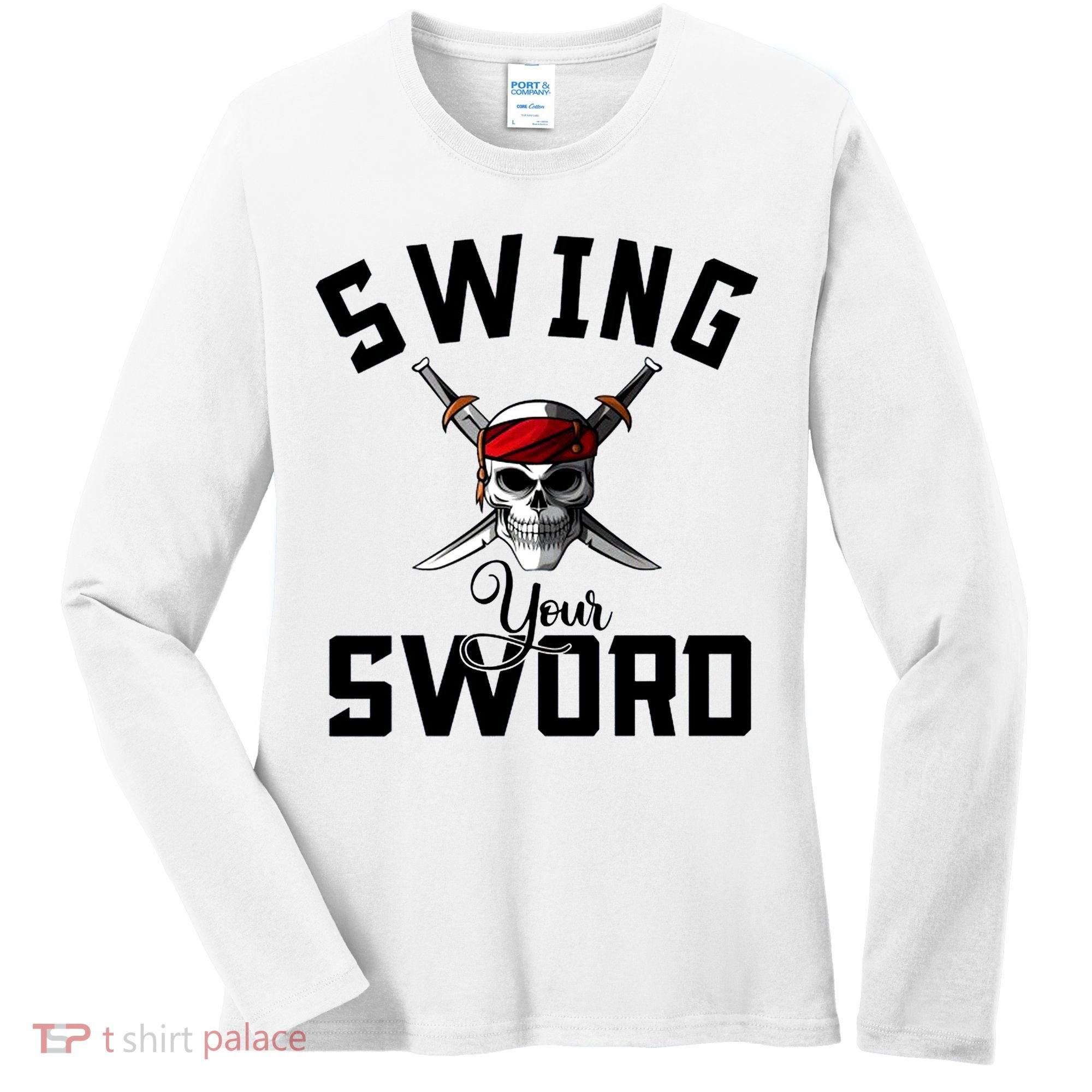 Swing Your Sword Hall State RIP Mike Coach Rest In Peace Women's Long Sleeve Shirt