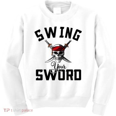 Swing Your Sword Hall State RIP Mike Coach Rest In Peace Kids Sweatshirt