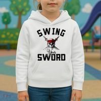 Swing Your Sword Hall State RIP Mike Coach Rest In Peace Kids Hoodie thumb 3