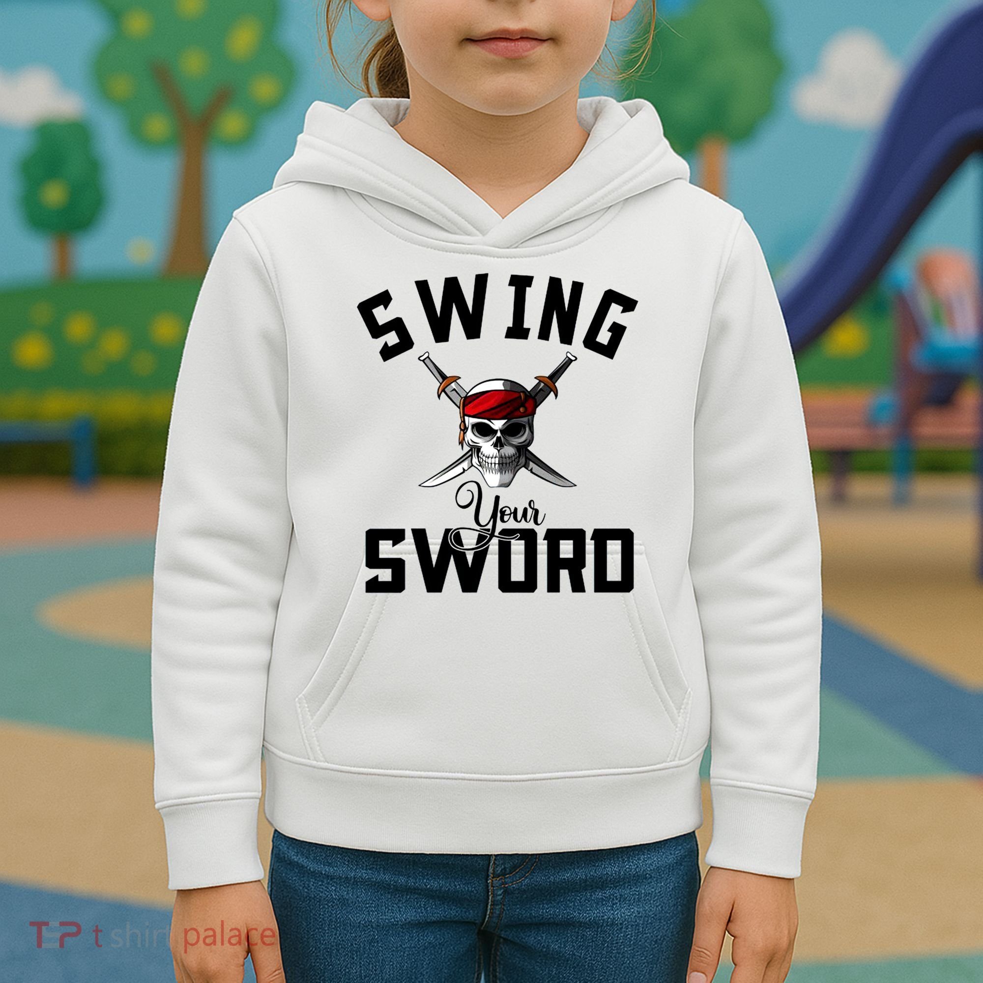 Swing Your Sword Hall State RIP Mike Coach Rest In Peace Kids Hoodie