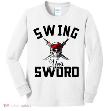 Swing Your Sword Hall State RIP Mike Coach Rest In Peace Kids Long Sleeve Shirt