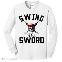 Swing Your Sword Hall State RIP Mike Coach Rest In Peace Kids Long Sleeve Shirt thumb 0