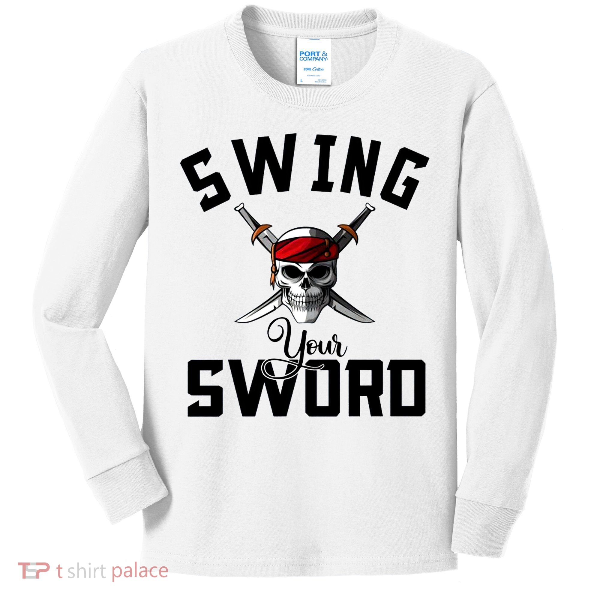 Swing Your Sword Hall State RIP Mike Coach Rest In Peace Kids Long Sleeve Shirt