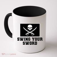 Swing Your Sword Skull Crossbones Mississippi Coffee Mug thumb 0