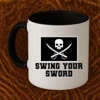 Swing Your Sword Skull Crossbones Mississippi Coffee Mug thumb 2