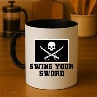Swing Your Sword Skull Crossbones Mississippi Coffee Mug thumb 4