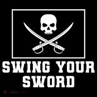 Swing Your Sword Skull Crossbones Mississippi Mousepad thumb 1