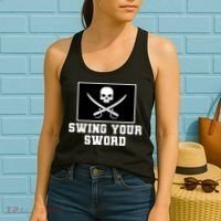 Swing Your Sword Skull Crossbones Mississippi Women's Tank Top thumb 2