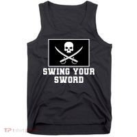 Swing Your Sword Skull Crossbones Mississippi Tank Top thumb 0