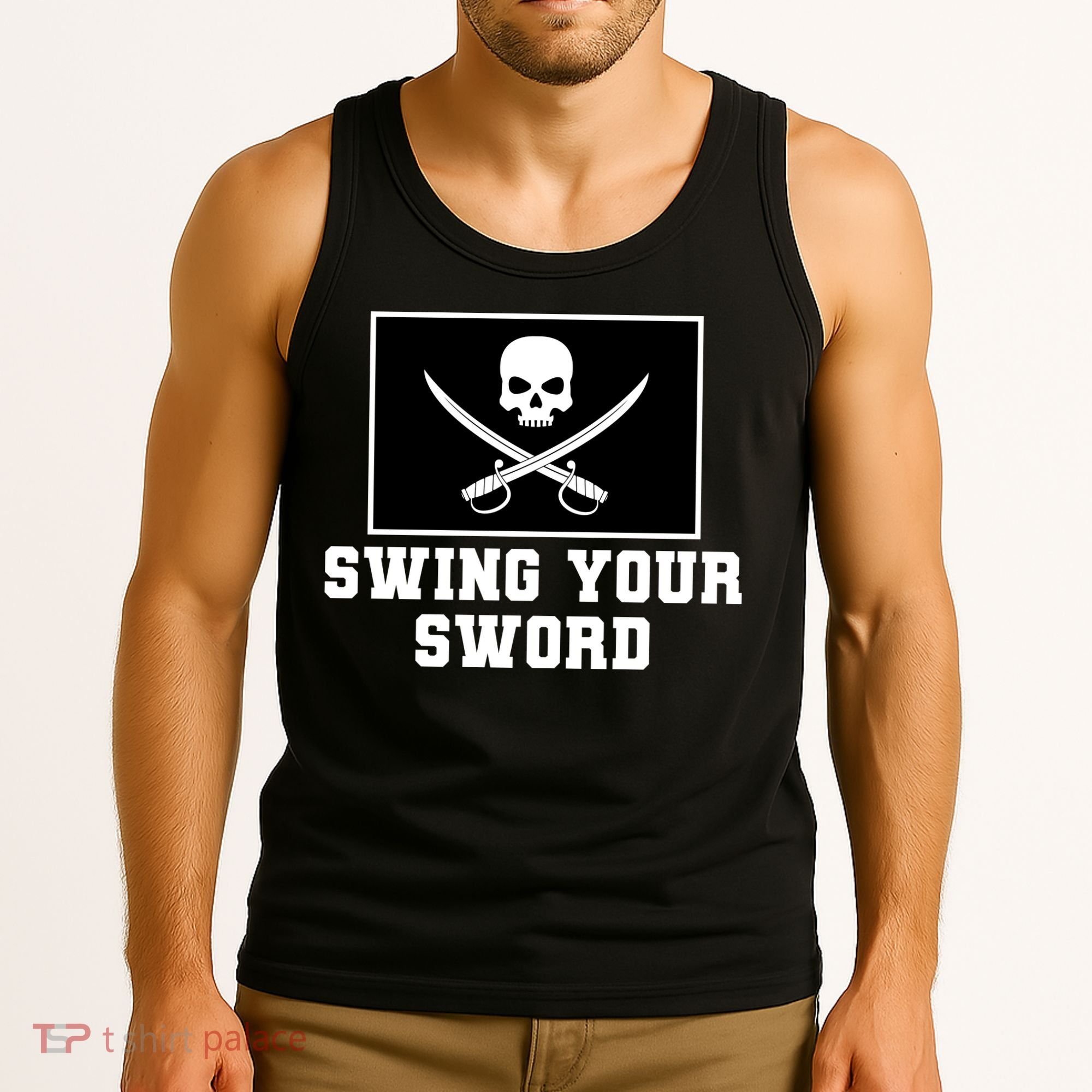 Swing Your Sword Skull Crossbones Mississippi Tank Top