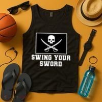 Swing Your Sword Skull Crossbones Mississippi Tank Top thumb 4