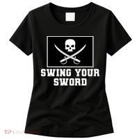 Swing Your Sword Skull Crossbones Mississippi Women's T-Shirt thumb 0
