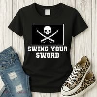 Swing Your Sword Skull Crossbones Mississippi Women's T-Shirt thumb 3