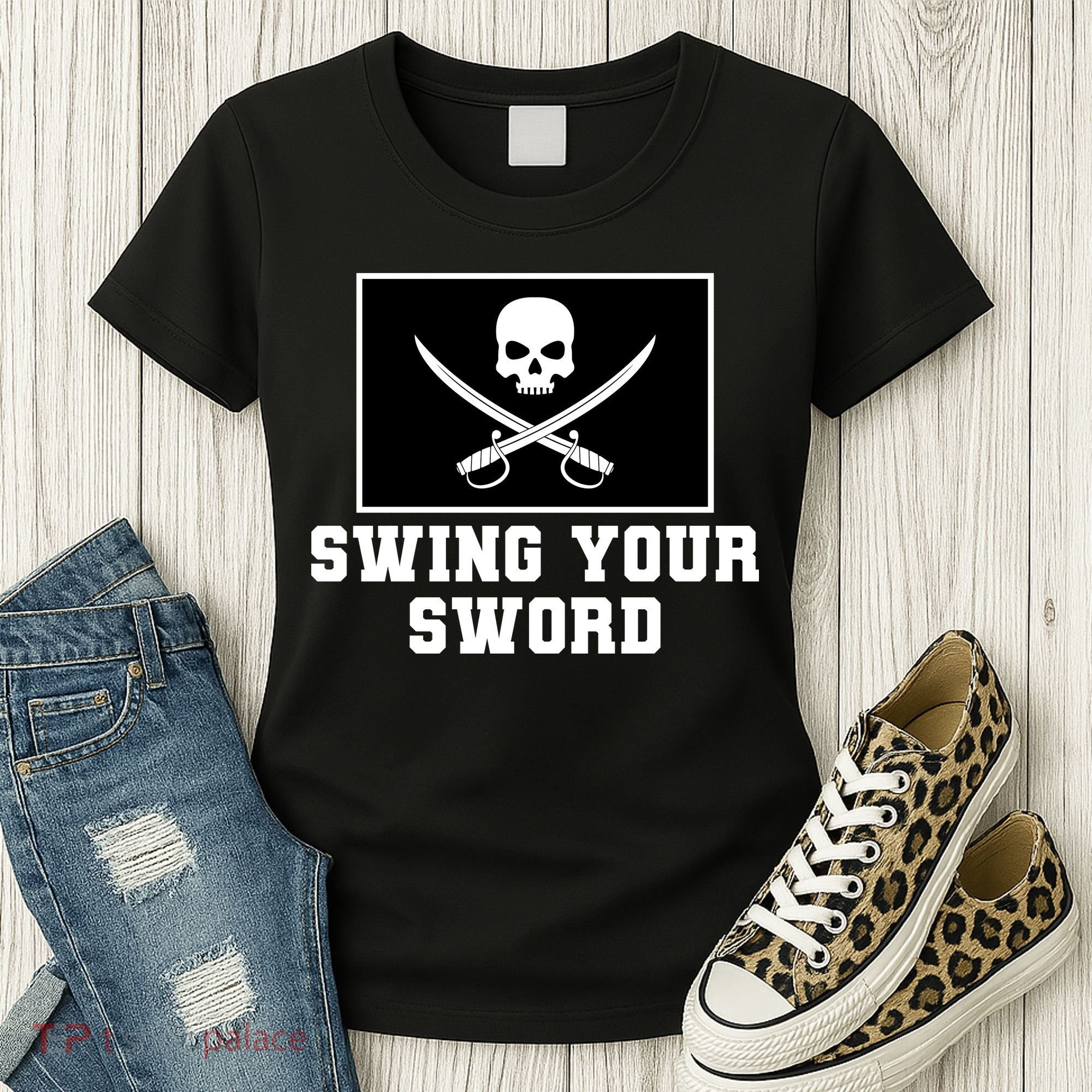 Swing Your Sword Skull Crossbones Mississippi Women's T-Shirt