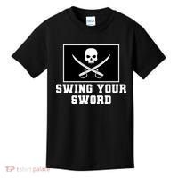 Swing Your Sword Skull Crossbones Mississippi Kids T-Shirt thumb 0