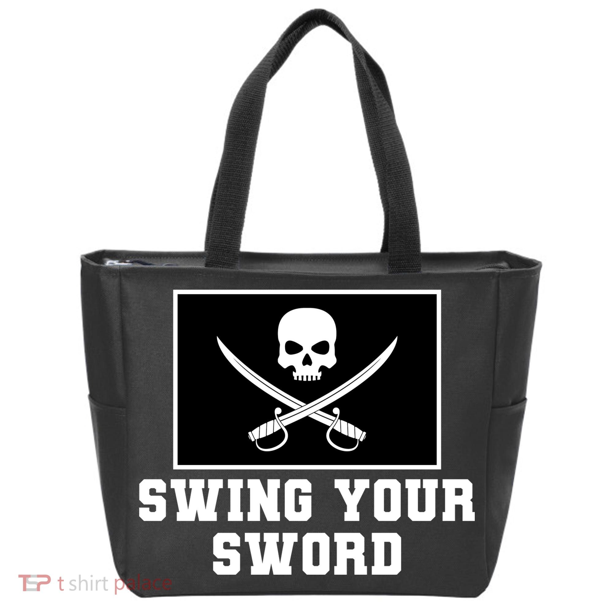 Swing Your Sword Skull Crossbones Mississippi Tote Bag