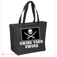 Swing Your Sword Skull Crossbones Mississippi Tote Bag thumb 2