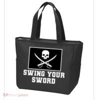 Swing Your Sword Skull Crossbones Mississippi Tote Bag thumb 3