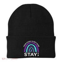 Stay Your Story Is Not Over Suicide Prevention Awareness Beanie thumb 0