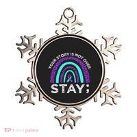 Stay Your Story Is Not Over Suicide Prevention Awareness Ornament thumb 0