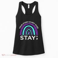 Stay Your Story Is Not Over Suicide Prevention Awareness Women's Tank Top thumb 0