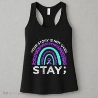 Stay Your Story Is Not Over Suicide Prevention Awareness Women's Tank Top thumb 3