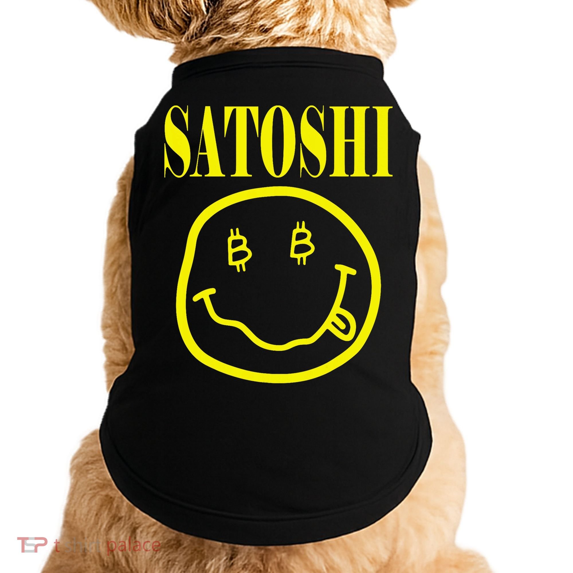 Satoshi Yellow Smile Face Doggie Tank
