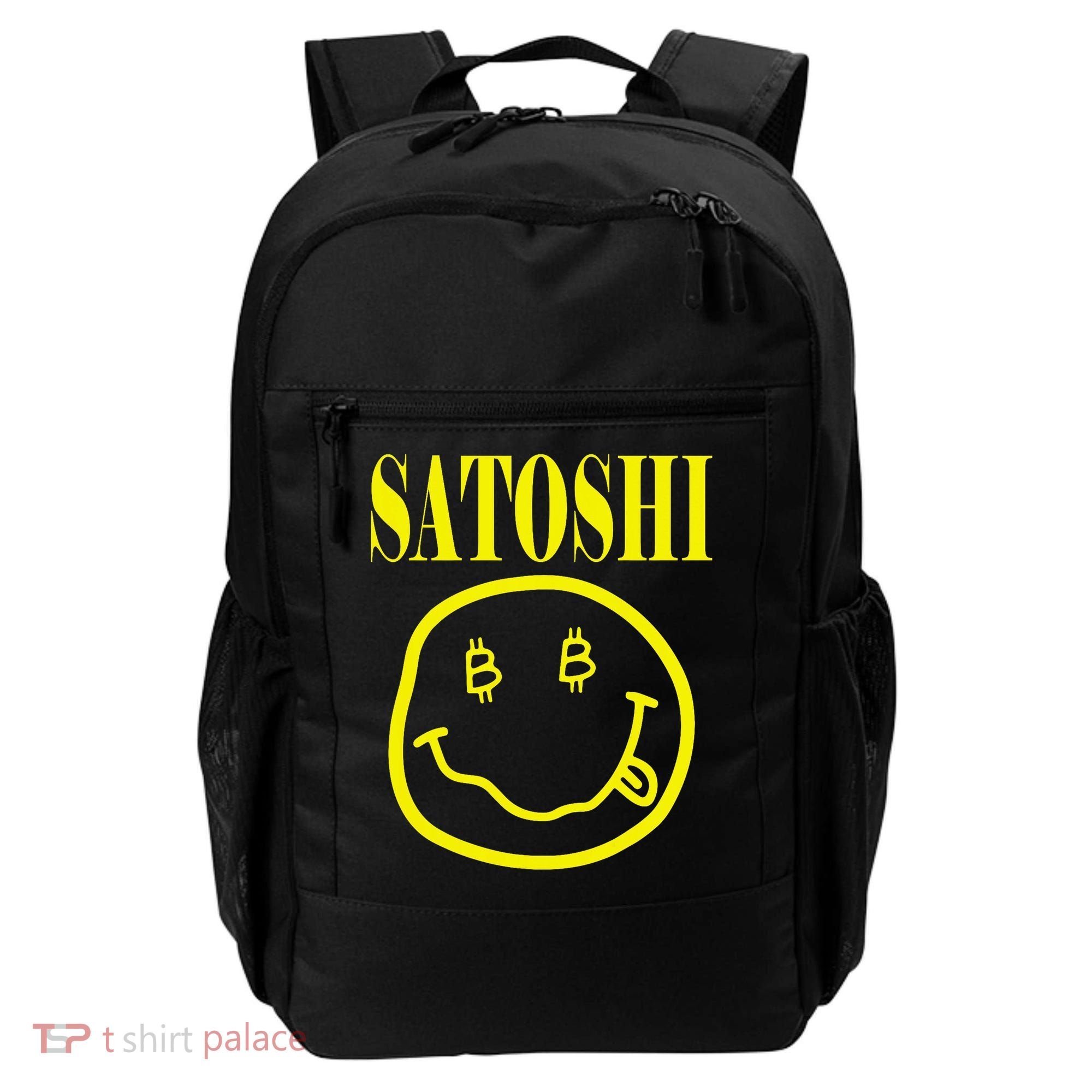 Satoshi Yellow Smile Face Backpack