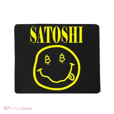 Satoshi Yellow Smile Face Mousepad