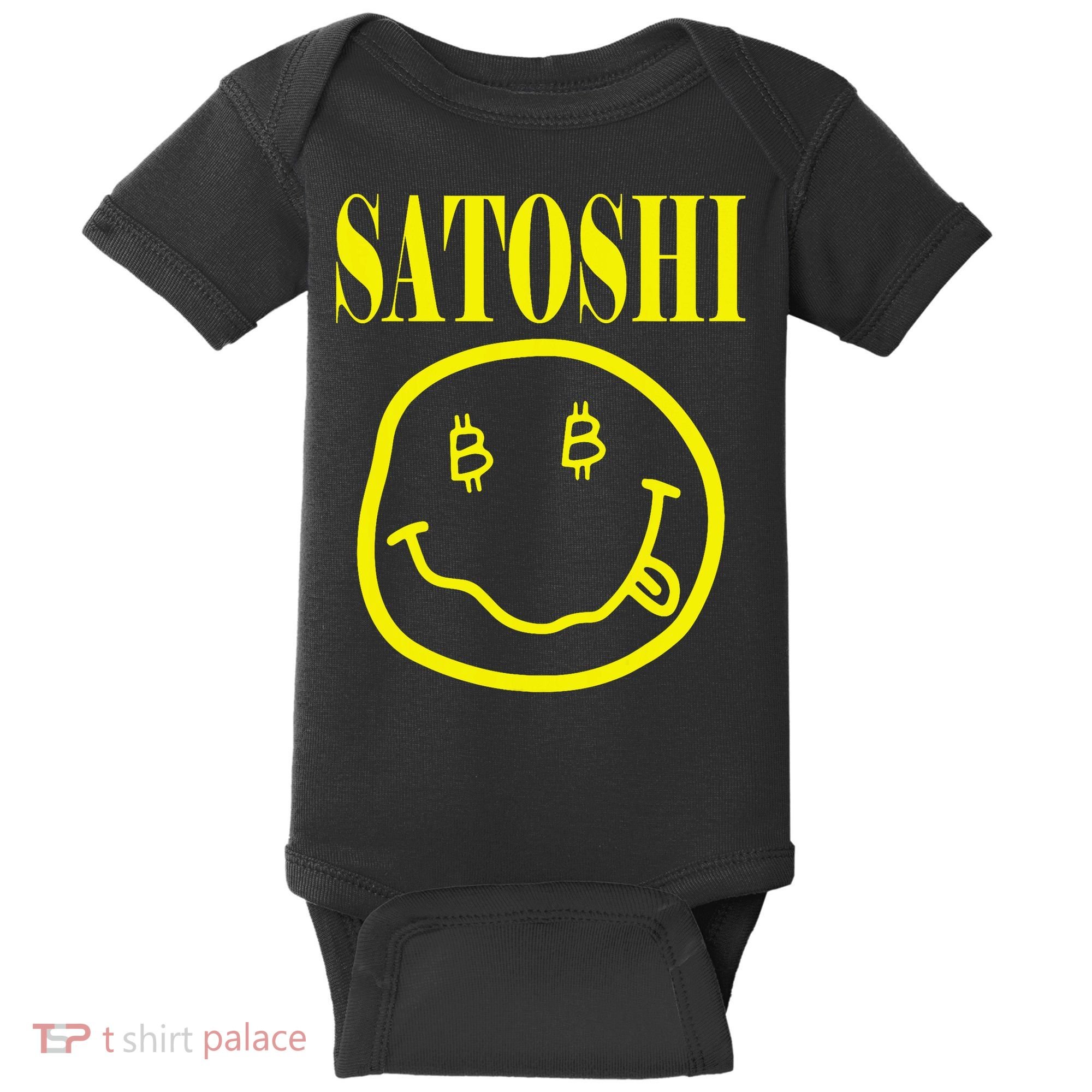 Satoshi Yellow Smile Face Baby Bodysuit