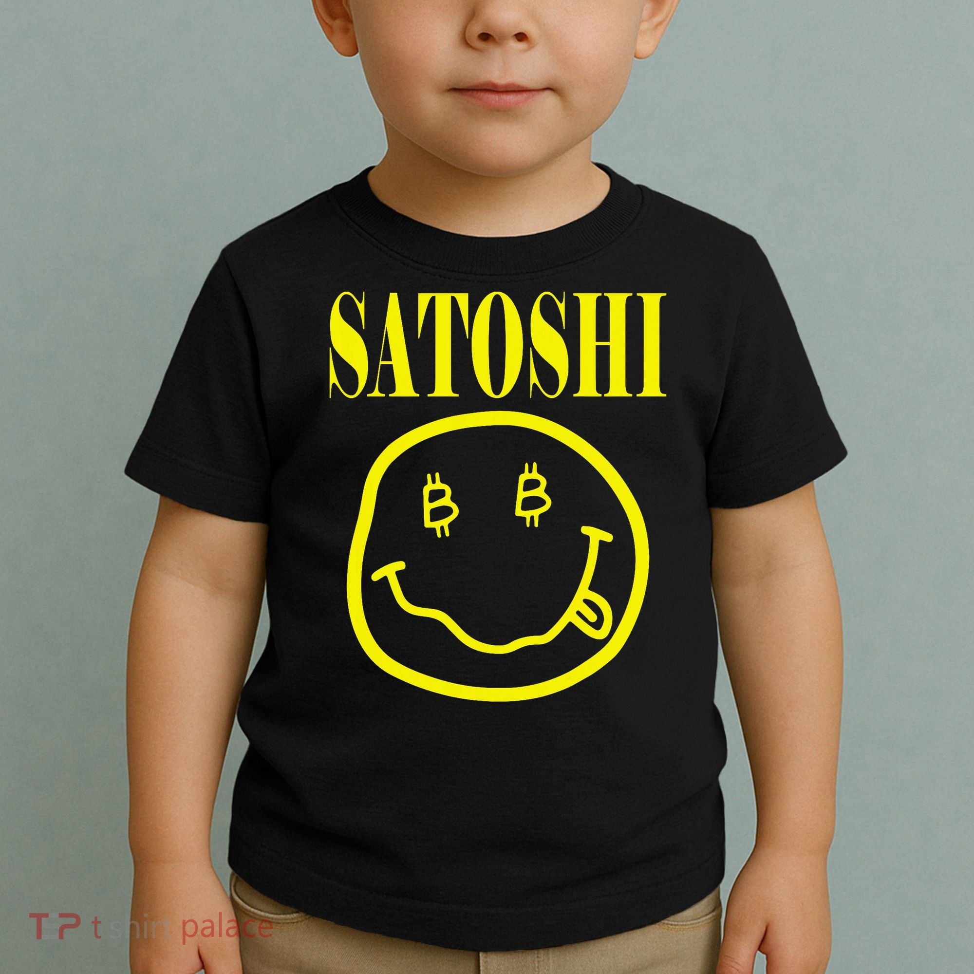 Satoshi Yellow Smile Face Toddler T-Shirt