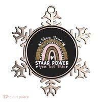 Show Your Staar Power You Got This Testing Test Day Teacher Ornament thumb 0