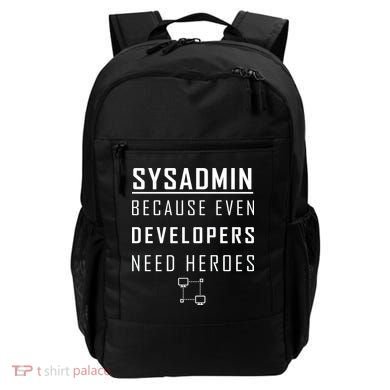 Sysadmin Because Even Developers Need Heroes Backpack