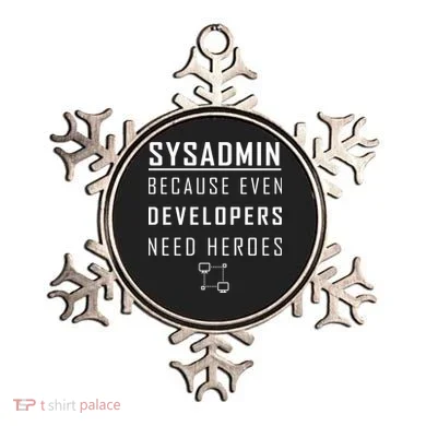 Sysadmin Because Even Developers Need Heroes Ornament