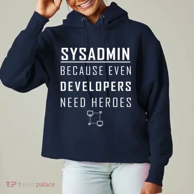 Sysadmin Because Even Developers Need Heroes Ladies Heavyweight Boxy Pullover Hoodie