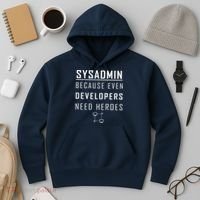 Sysadmin Because Even Developers Need Heroes Hoodie thumb 3