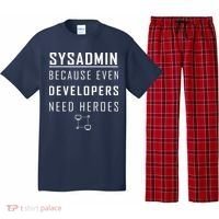 Sysadmin Because Even Developers Need Heroes Pajama Set thumb 0