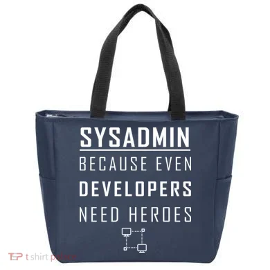 Sysadmin Because Even Developers Need Heroes Tote Bag