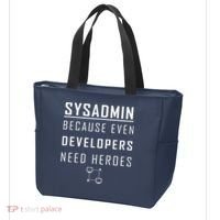 Sysadmin Because Even Developers Need Heroes Tote Bag thumb 3