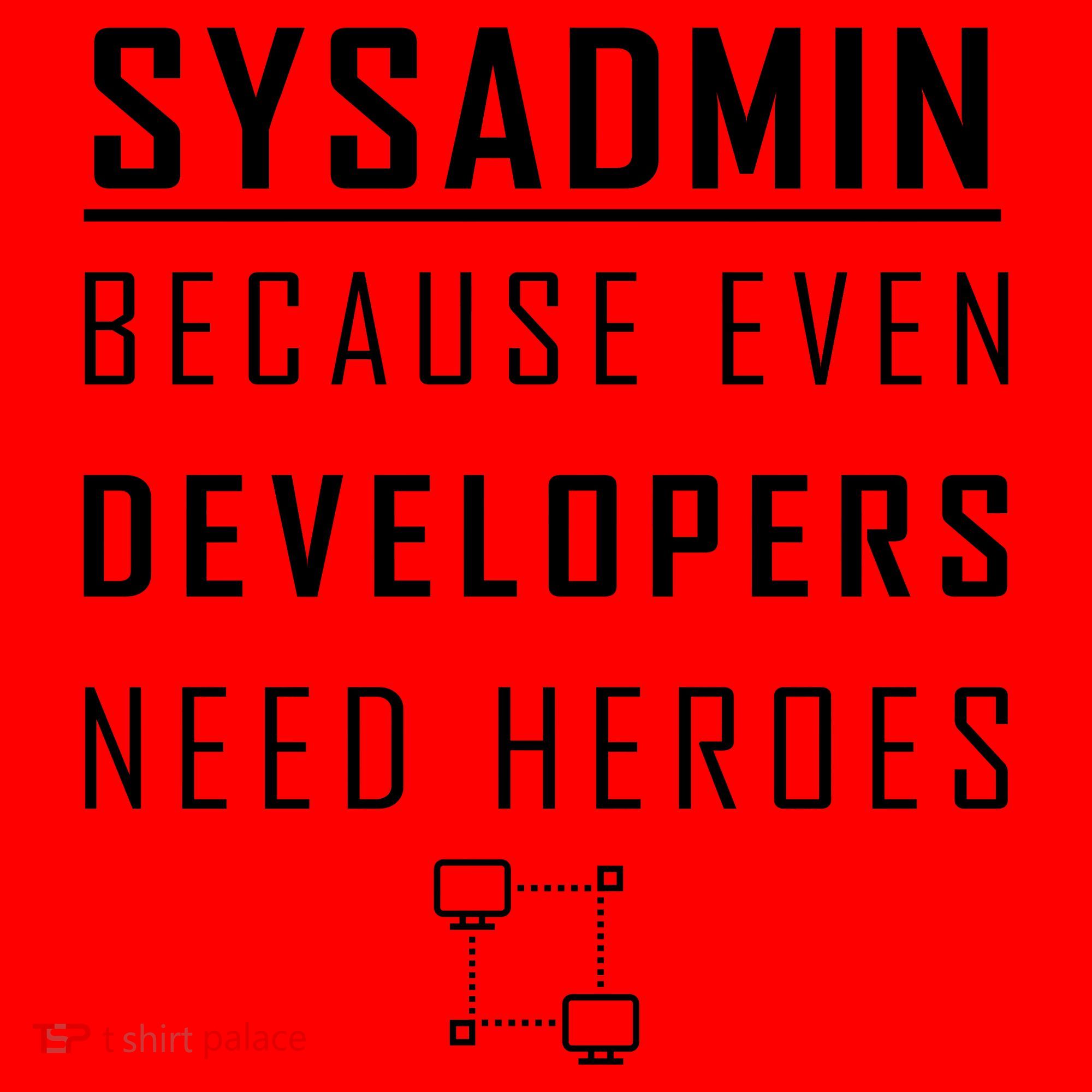 Sysadmin Because Even Developers Need Heroes Santa Hat