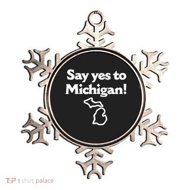 Say Yes To Michigan Ornament