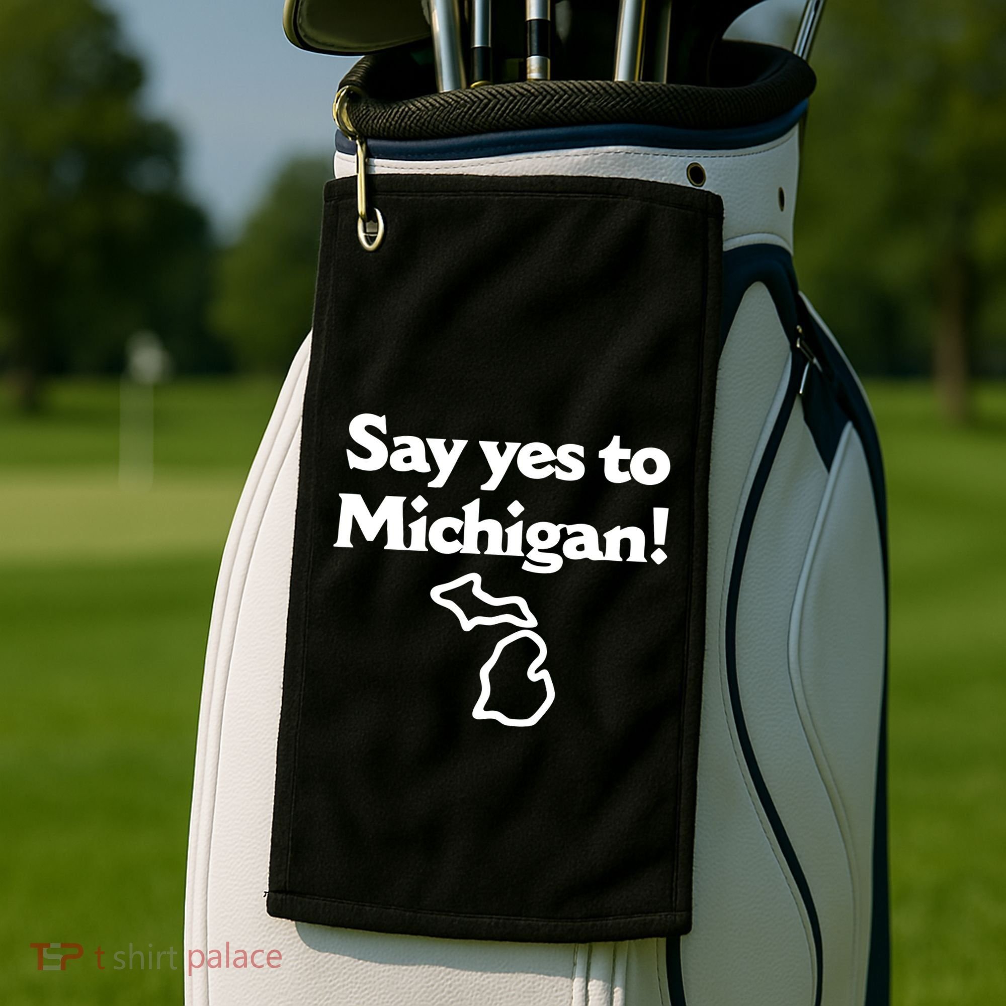 Say Yes To Michigan Golf Towel