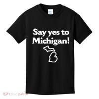 Say Yes To Michigan Kids T-Shirt thumb 0