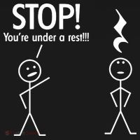 Stop You're Under A Rest Funny Ornament thumb 1