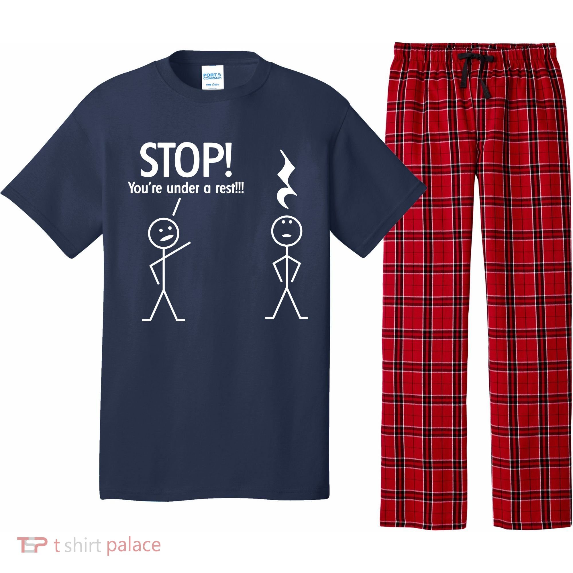 Stop You're Under A Rest Funny Pajama Set