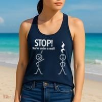 Stop You're Under A Rest Funny Women's Tank Top thumb 2