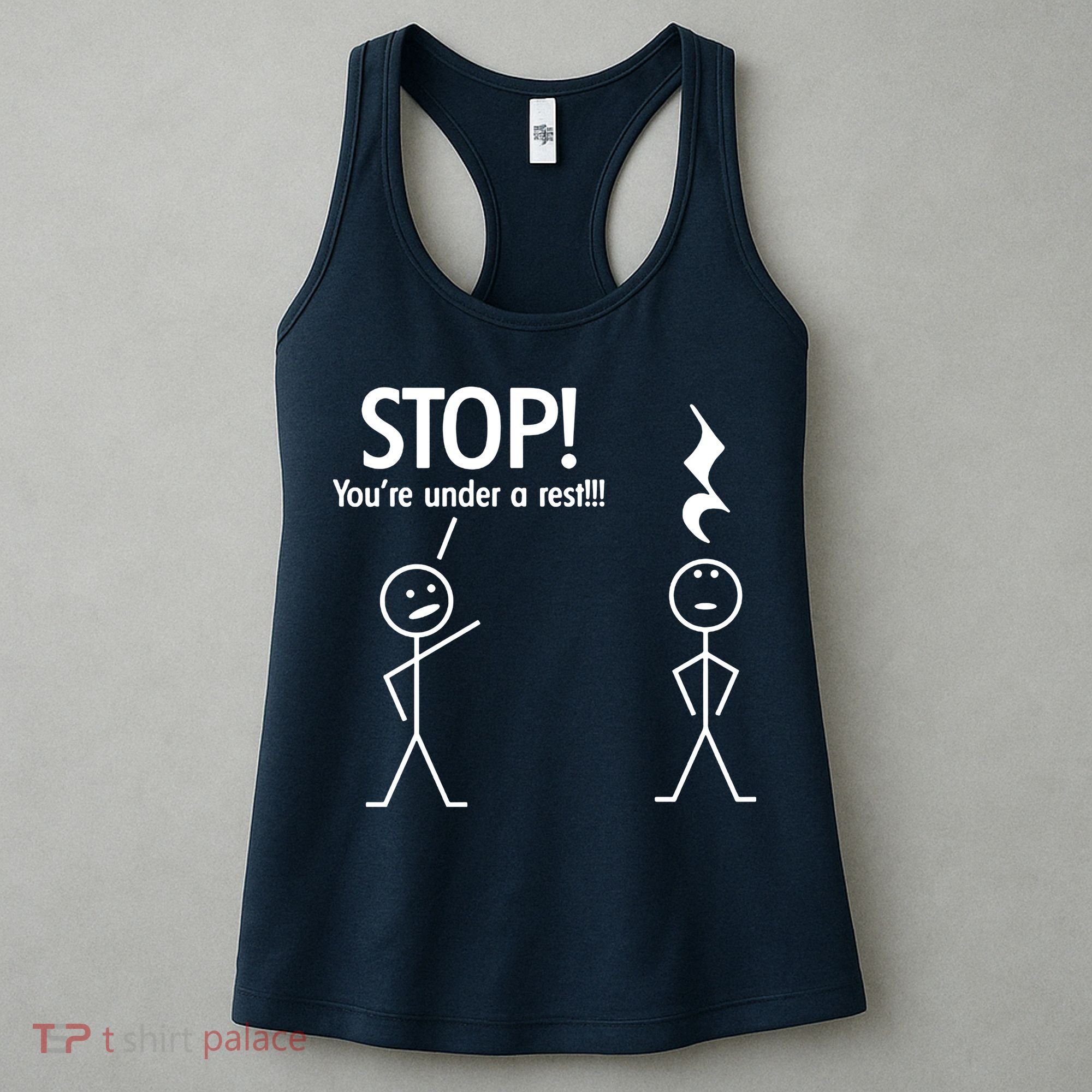 Stop You're Under A Rest Funny Women's Tank Top