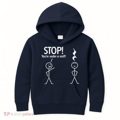 Stop You're Under A Rest Funny Kids Hoodie