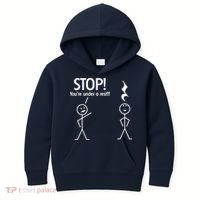 Stop You're Under A Rest Funny Kids Hoodie thumb 0